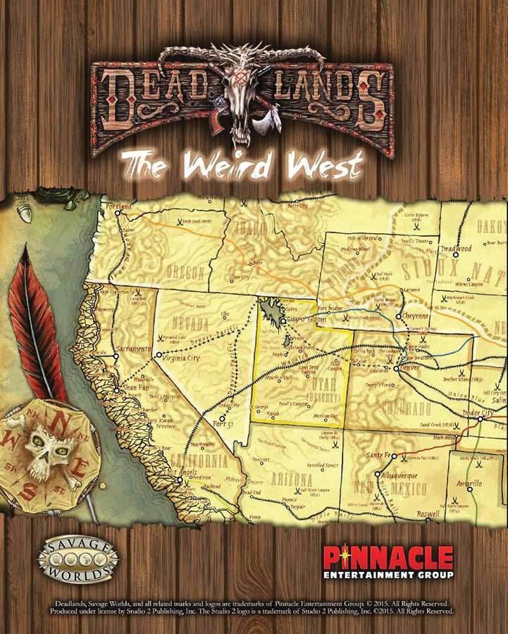Savage Worlds: Deadlands - Map of the Weird West -