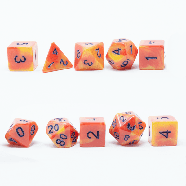 Humblewood: Alderheart Ember Dice and Pouch -