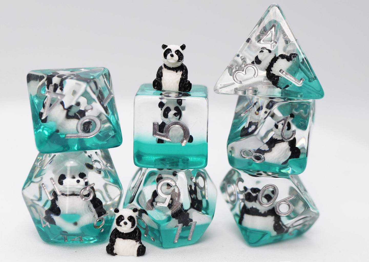 Panda on Water RPG Dice Set -