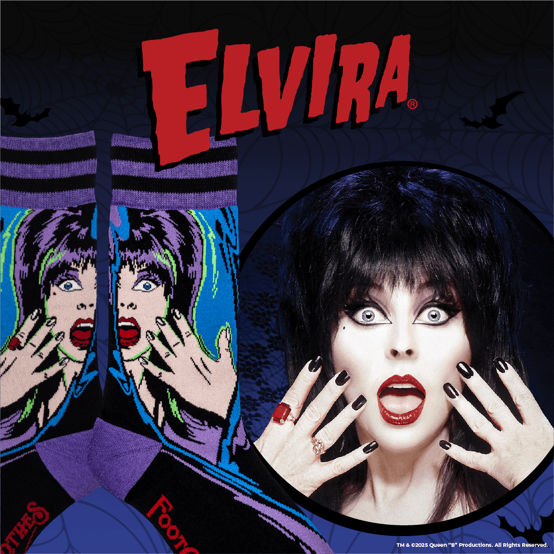 Elvira Unpleasant Dreemz Crew Socks -