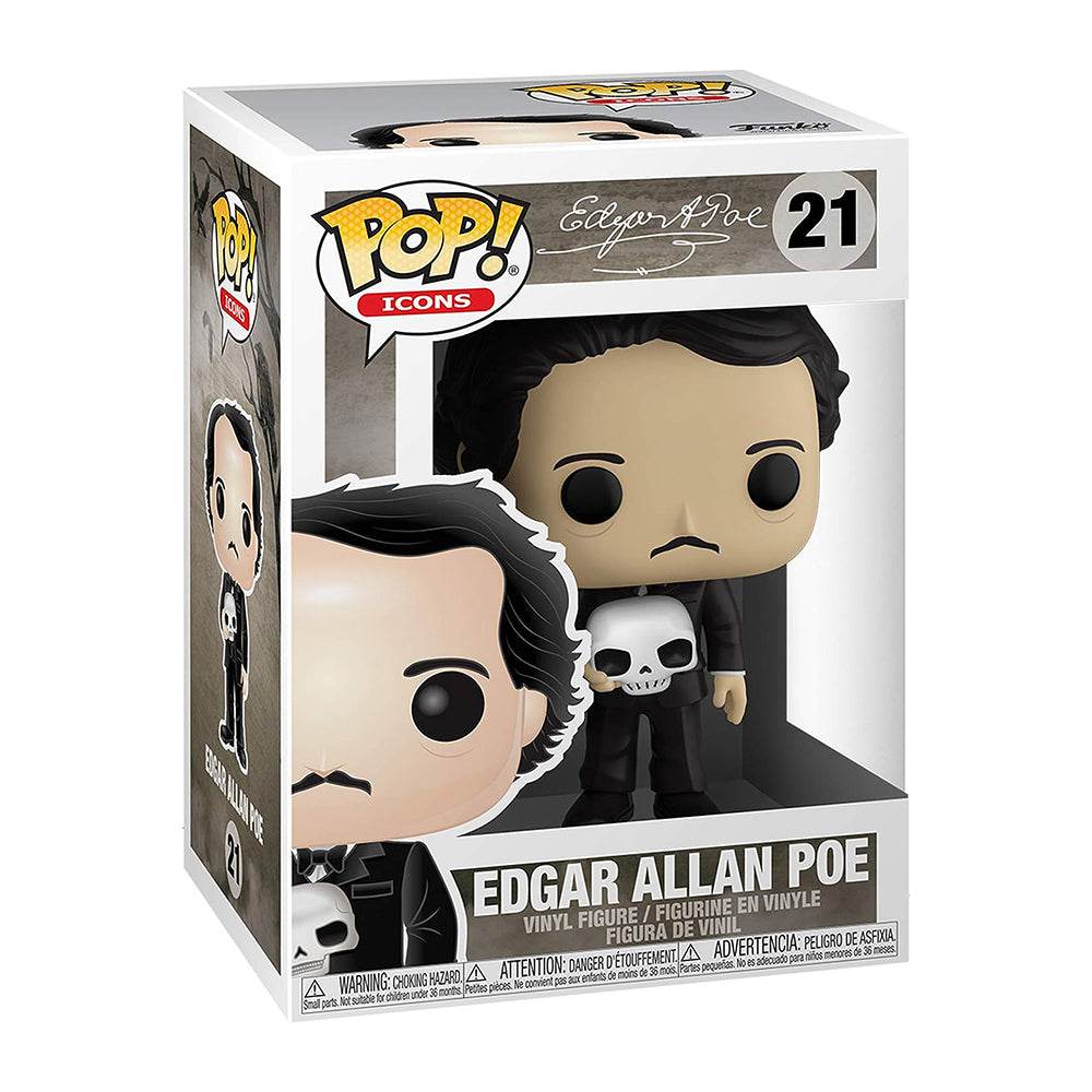 Funko Pop! Icons: Edgar Allan Poe with Skull -