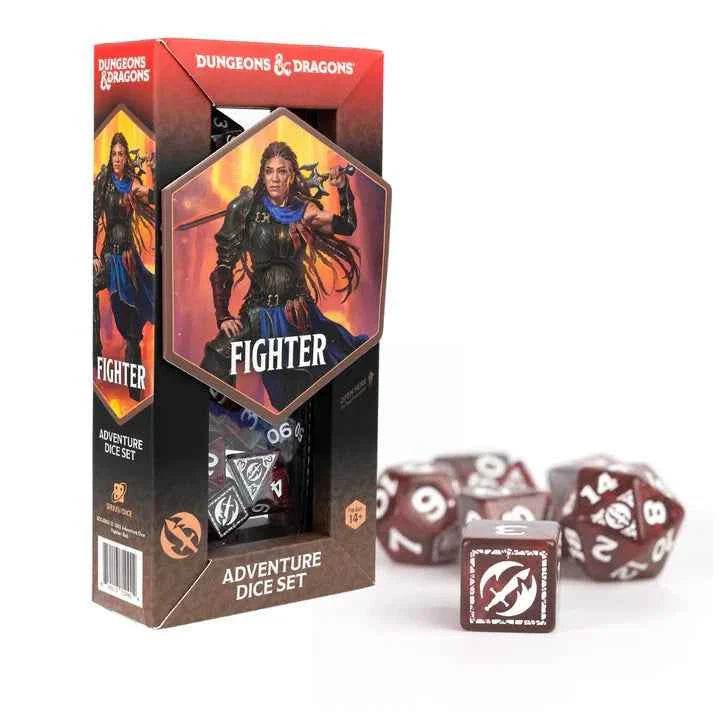 D&D Adventure Dice: Fighter (Red) -
