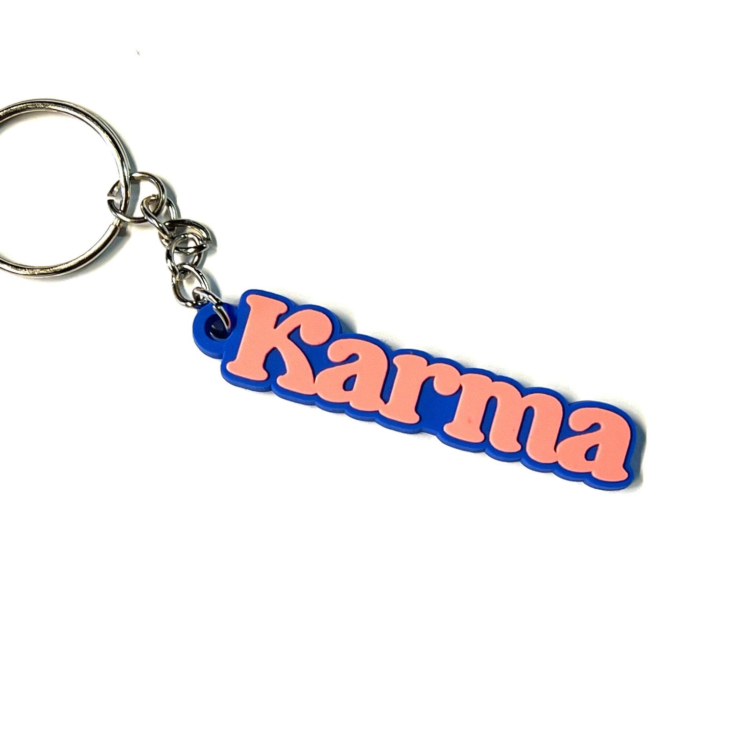 Karma Rubber Keychain -