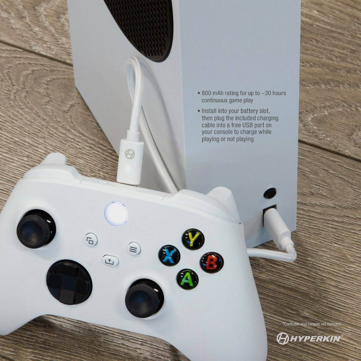 Game N' Charge Battery Kit (White) Compatible With Xbox Series X® / Xbox Series S®/ Xbox One -