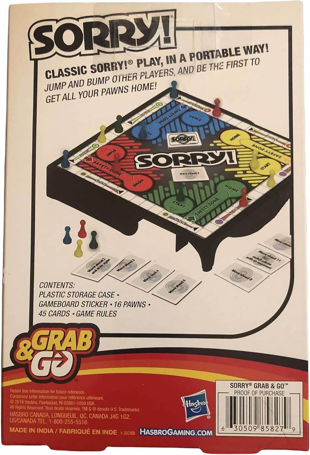 Grab and Go: Sorry! -
