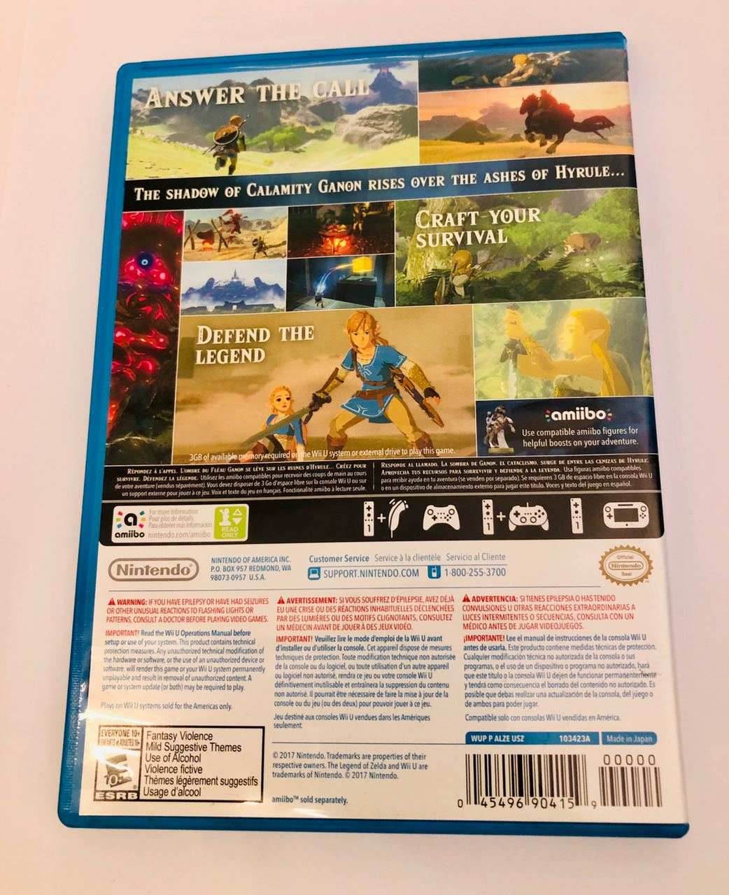 Legend of Zelda: Breath of the Wild | Wii U | NM -