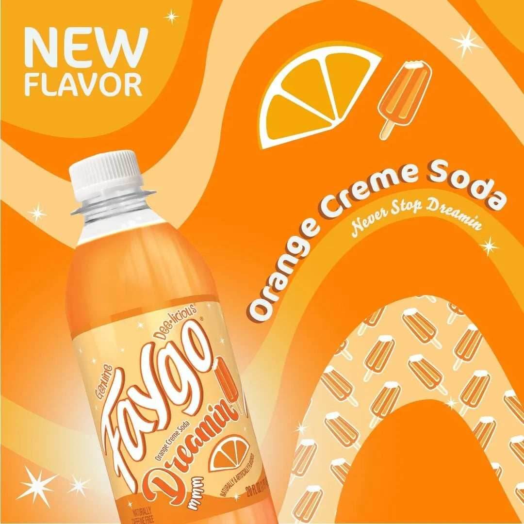 Faygo Dreamin “Orange Cream” Extremely Rare -