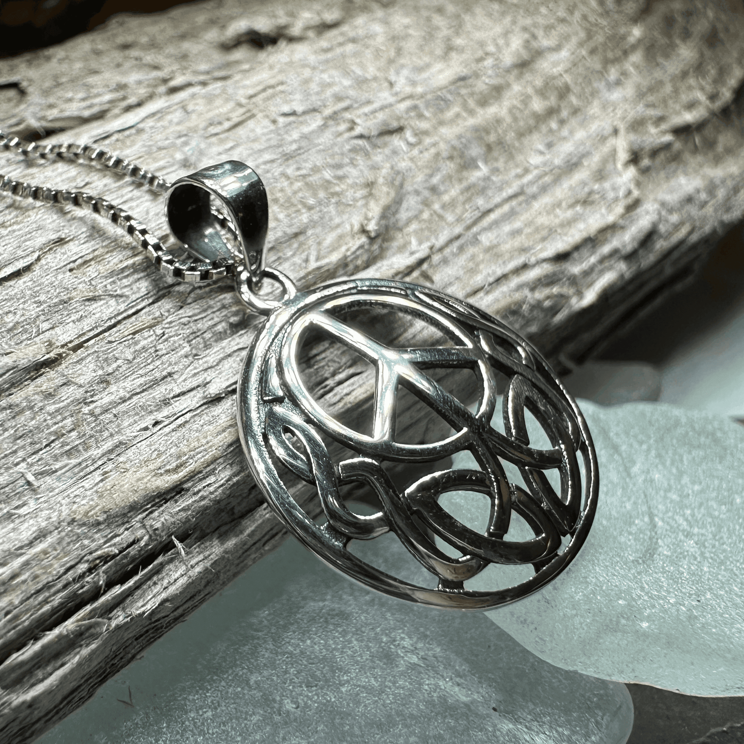 Peace Sign Necklace -