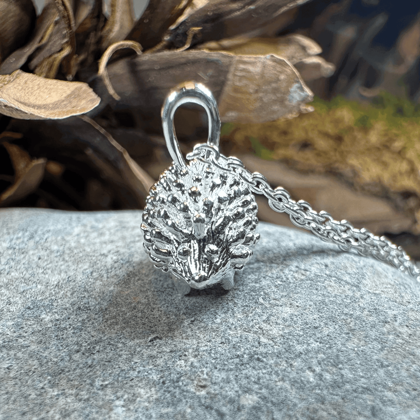 Realistic Hedgehog Necklace -