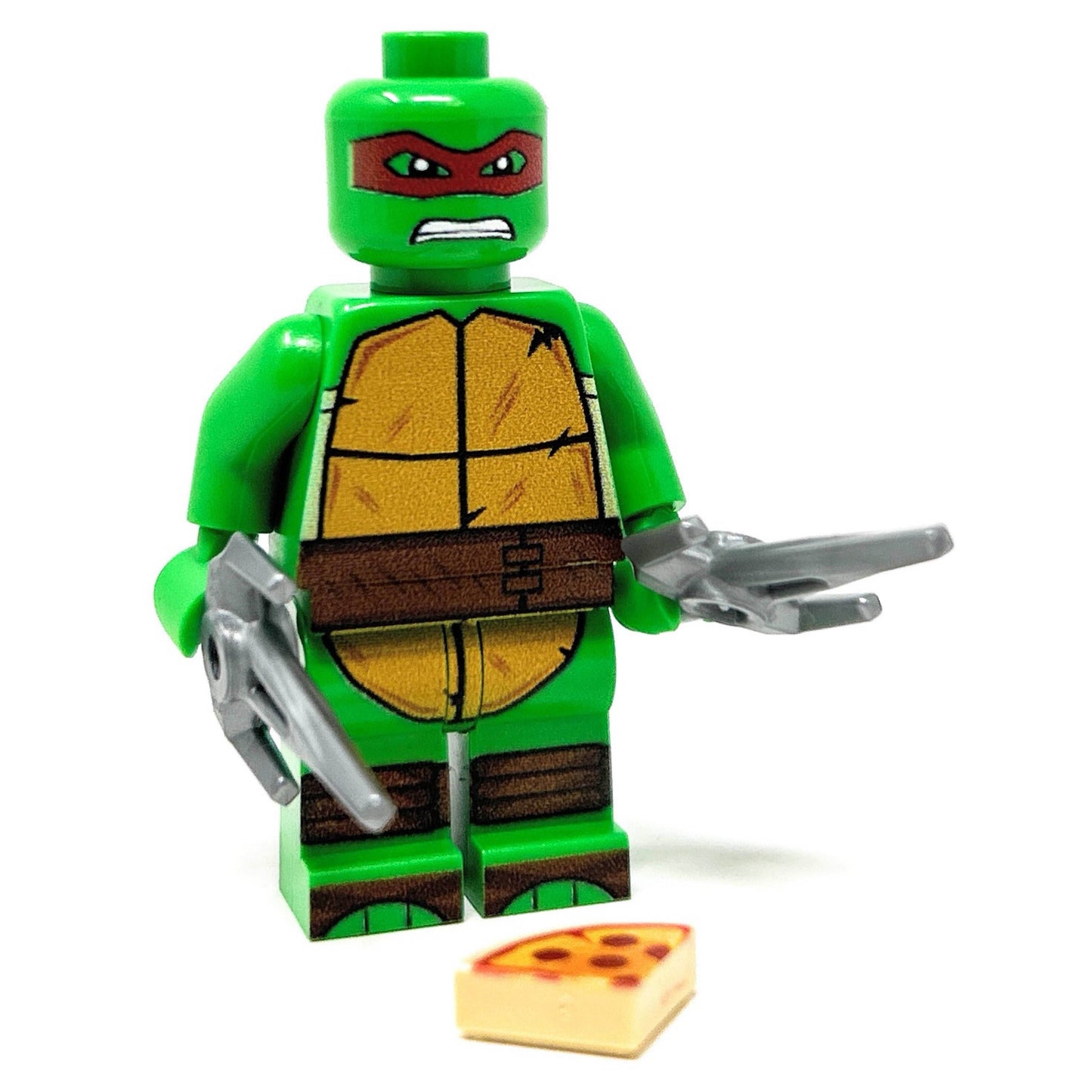 Raph Red Fighter Turtle - Custom Minifig made using LEGO parts -