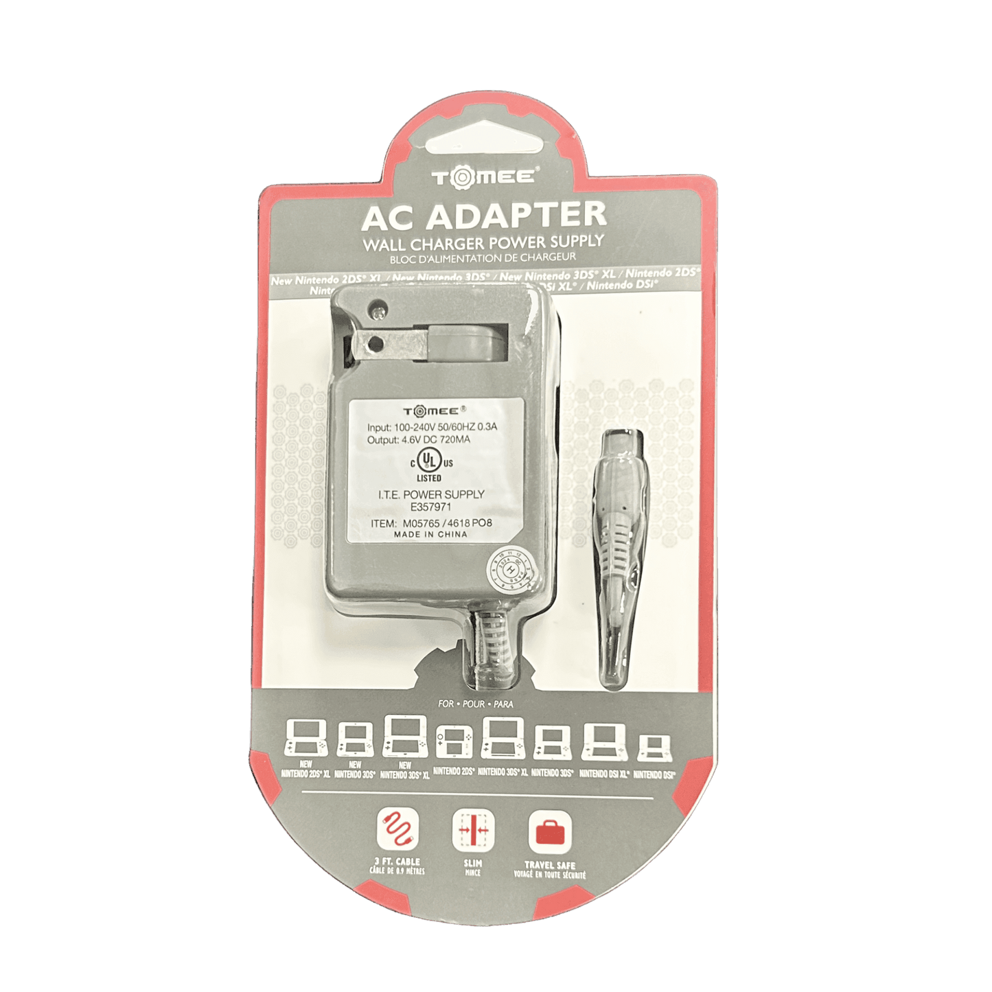 3DS/2DS/DSi Family AC Adapter | New -