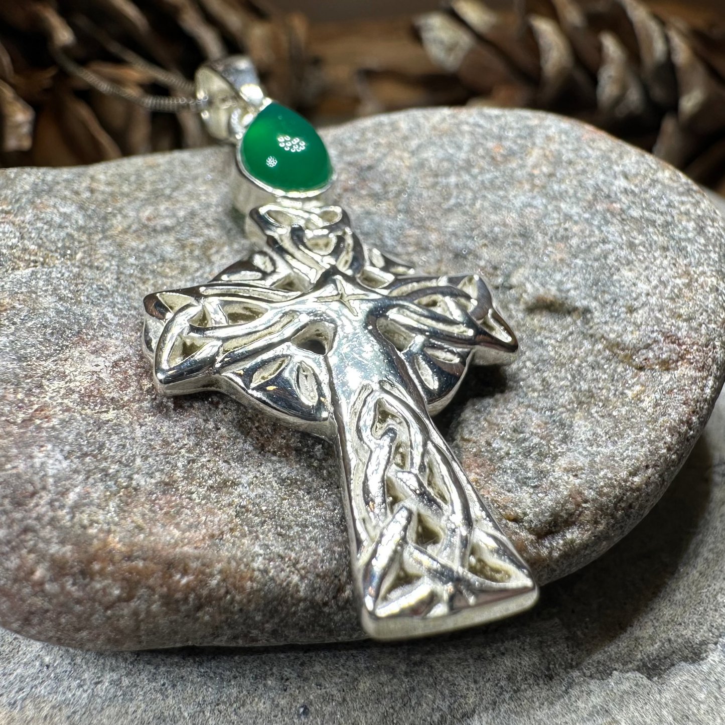 Eternal Light Celtic Cross Necklace