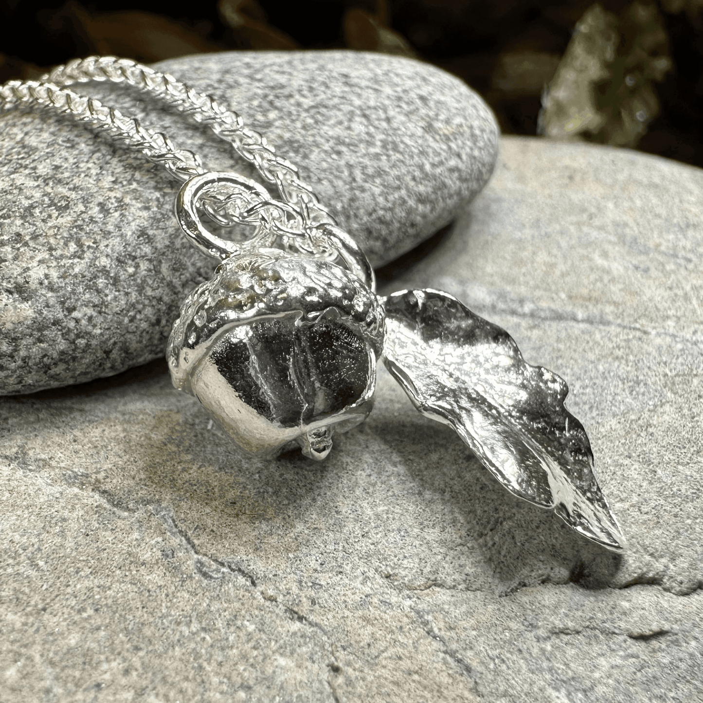 Oak Leaf & Acorn Necklace -