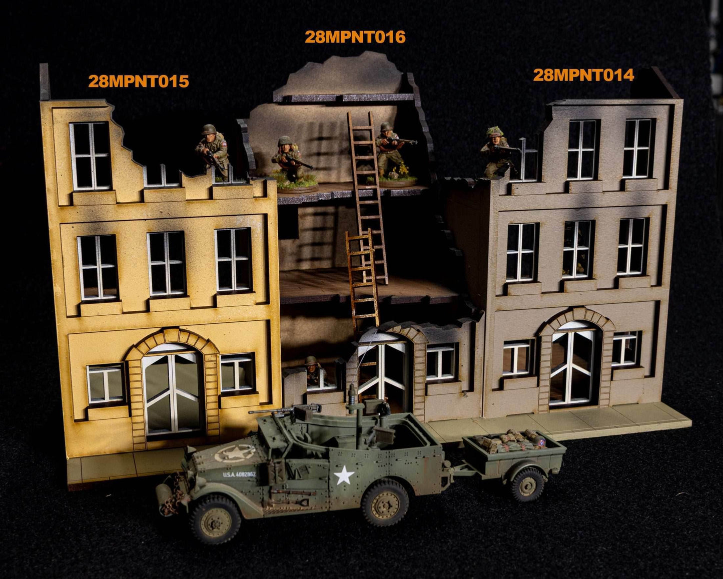 28mm European Building - 28MPNT514 (Painted and Assembled) -