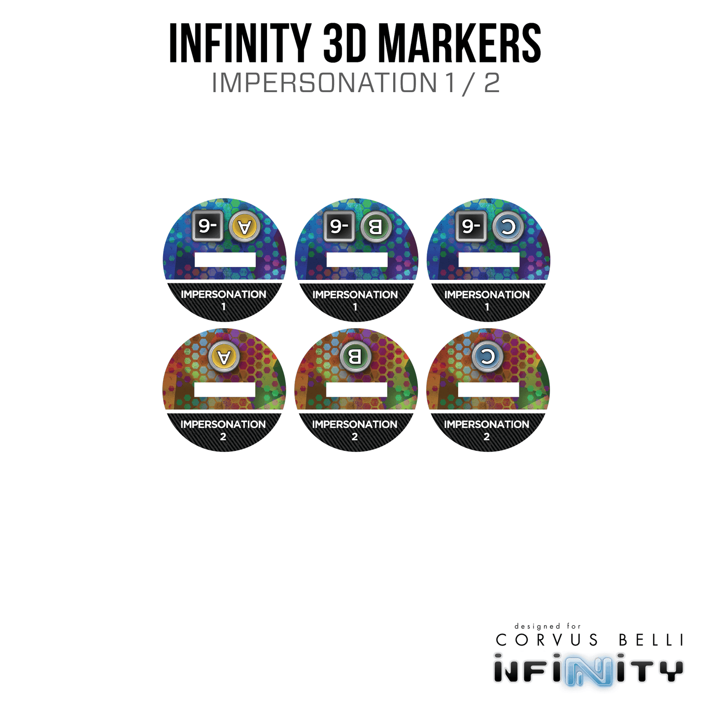 Infinity 3D Markers: Speculo Killer (2x 25mm Impersonation) - A