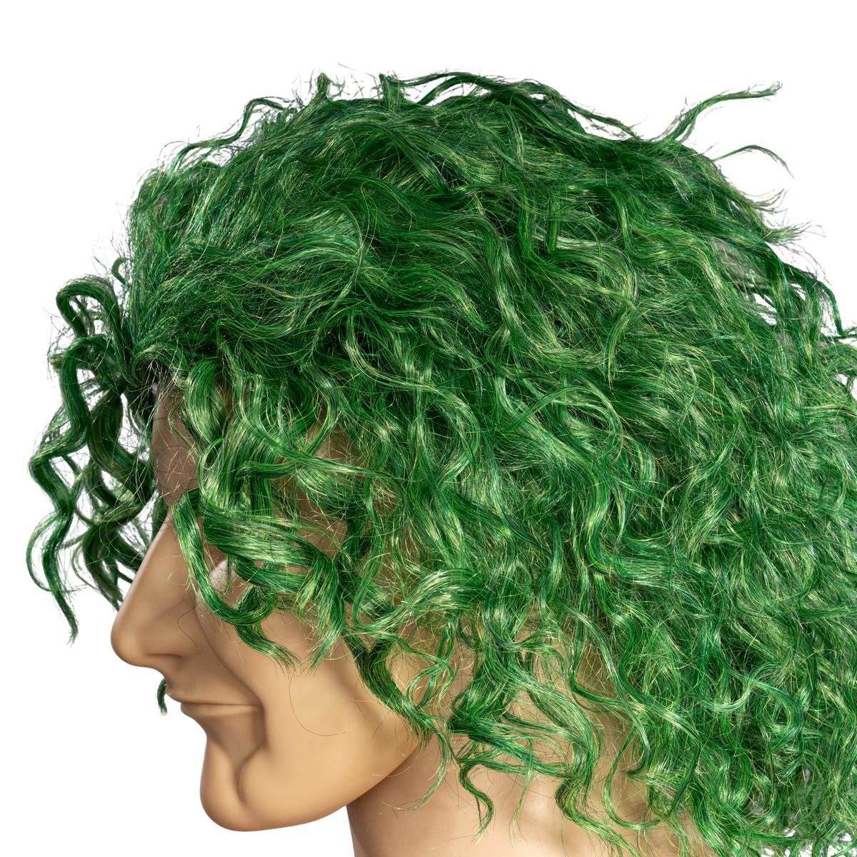 Green Comic Book Character Joke Clown Halloween Cosplay Costume Green Wig -
