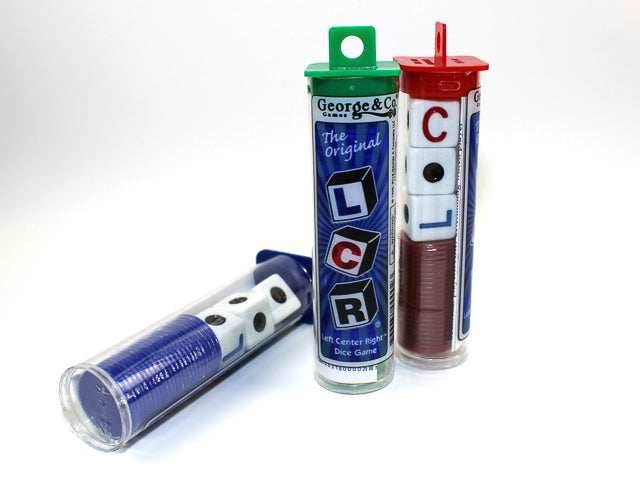 LCR Game Hook Top Dice Game Left Right Center (random color) -