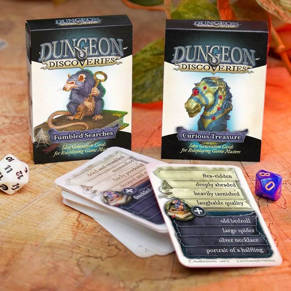 Dungeon Discoveries - Fumbled Searches - Card Deck -