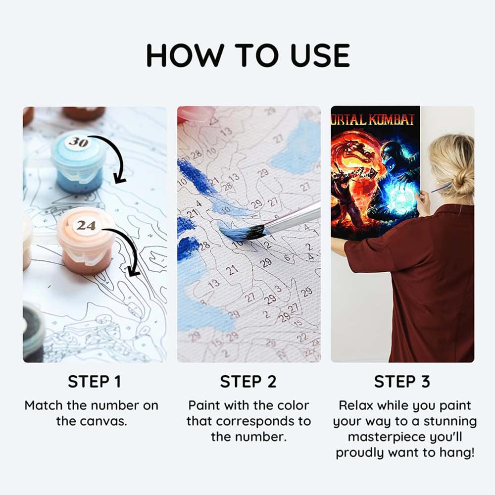 Mortal Kombat - Paint By Numbers Kit