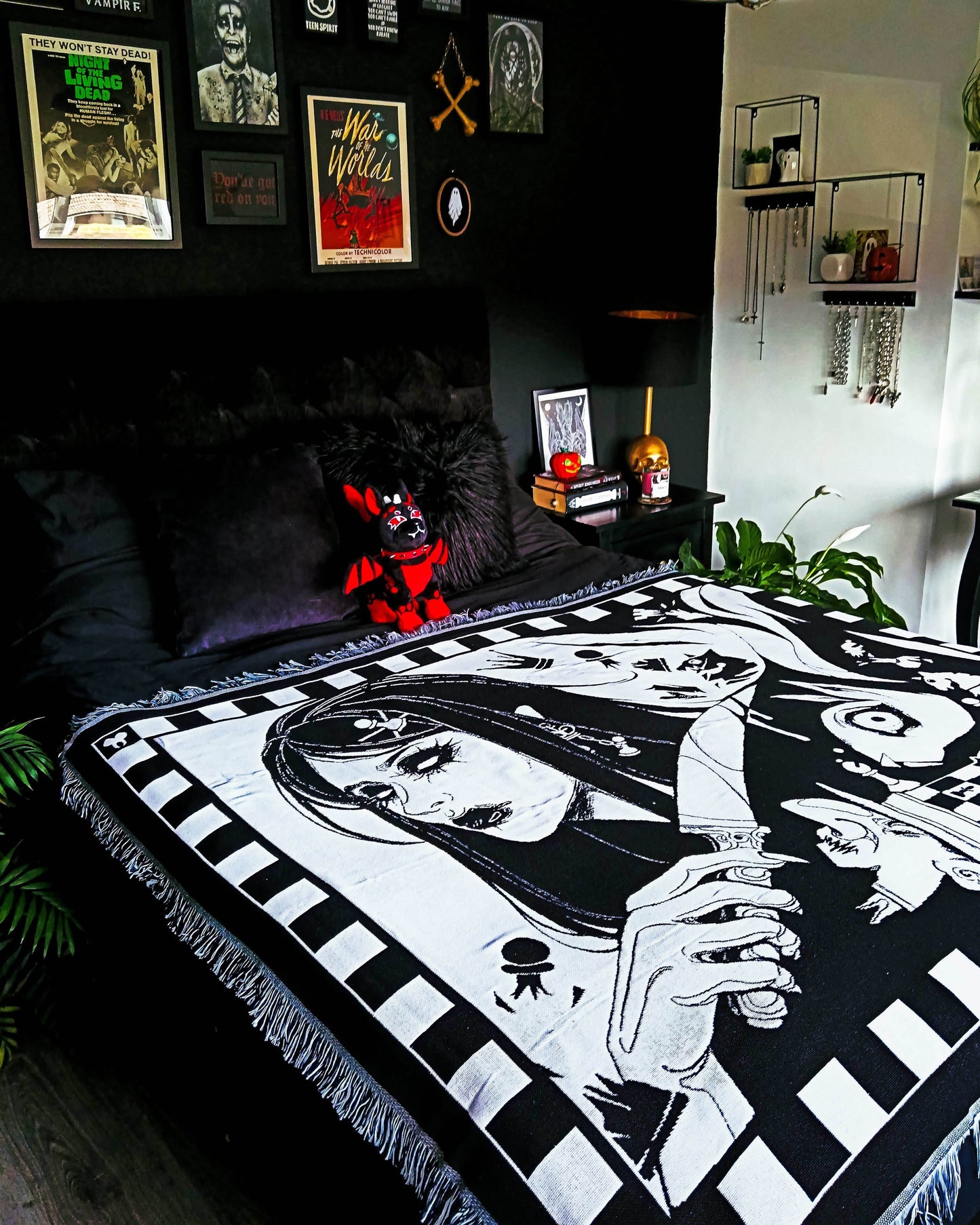 Madness Reigns Woven Blanket -