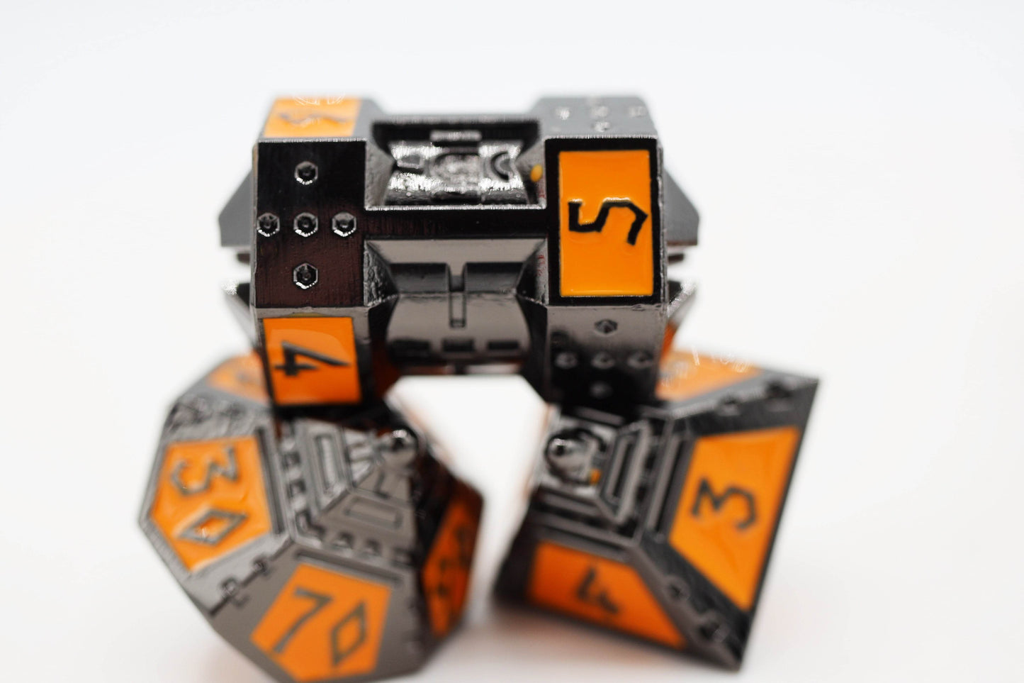 Dice 51: Moonlit Mars - Metal RPG Dice Set -