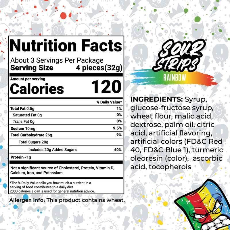 Sour Strips Rainbow (104g) -