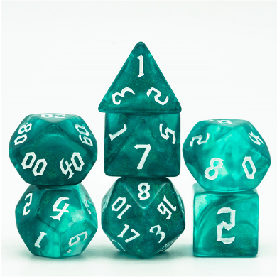 Ocean Elemental RPG Dice Set -