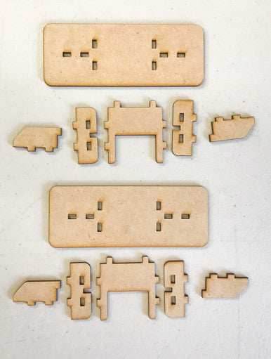Conversion Kit - Painting Station Light to Workbench Light -