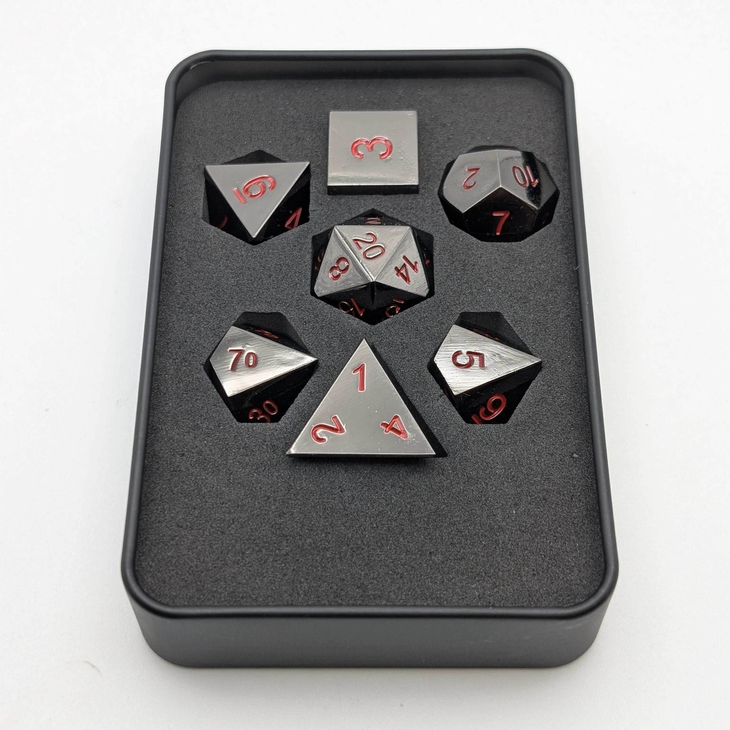 Ancient Passions - 7 Piece DnD Dice Set | Metal RPG Gaming Dice -