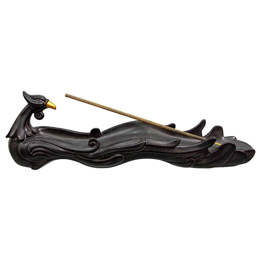 Peacock Ceramic Incense Burner -