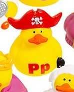 Pirate duck keychain -
