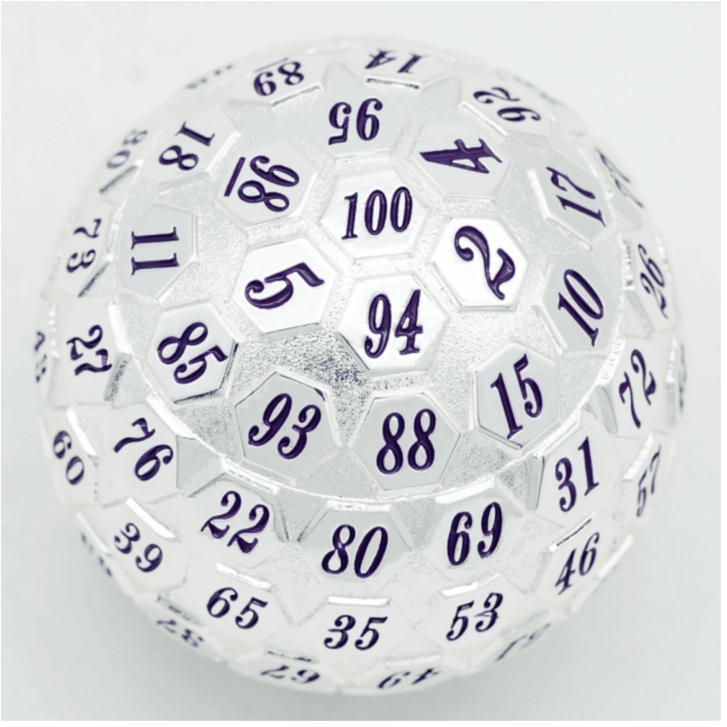 45mm Metal D100 - Platinum with Purple -