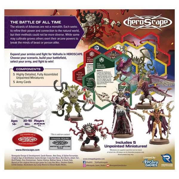 Heroscape: Age of Annihilation - Heroes of Aboreas Army Expansion -