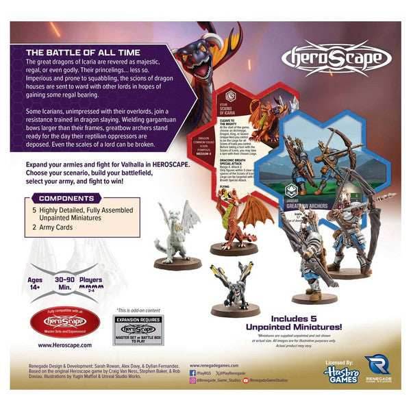 Heroscape: Age of Annihilation - Greatbow Archers and Scions of Icaria Army Expansion -
