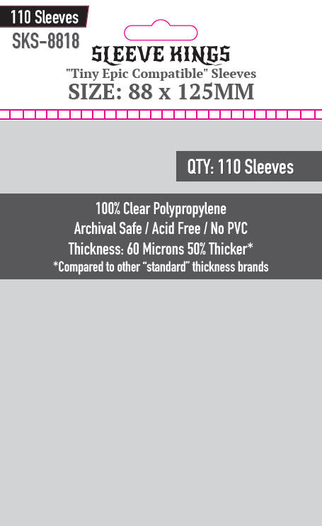 "Tiny Epic Dungeons" Deluxe Edition + "Dungeon Stories" Expansion Standard Card Sleeve Bundle (8812 X 2 + 8818 X 1)