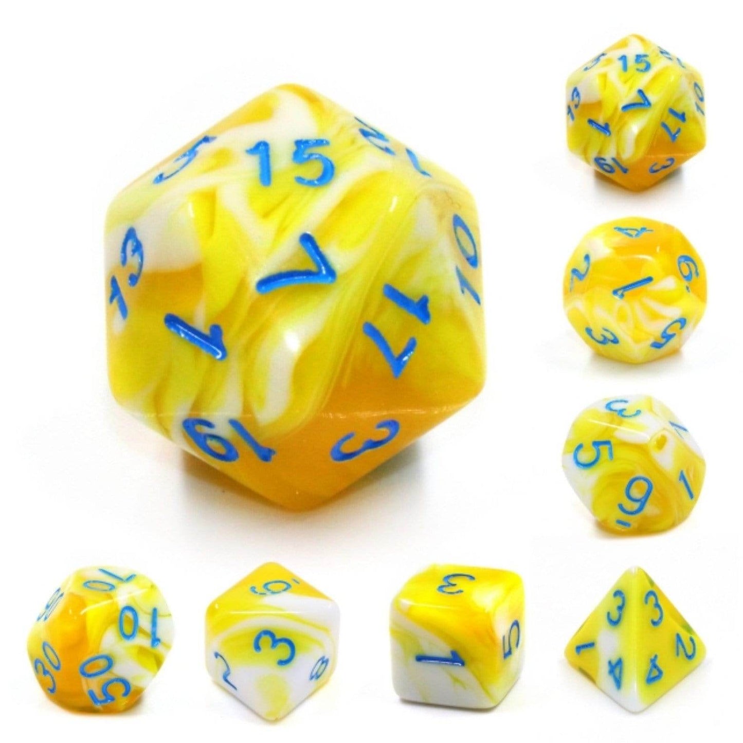 Lemon Cream RPG Dice Set -