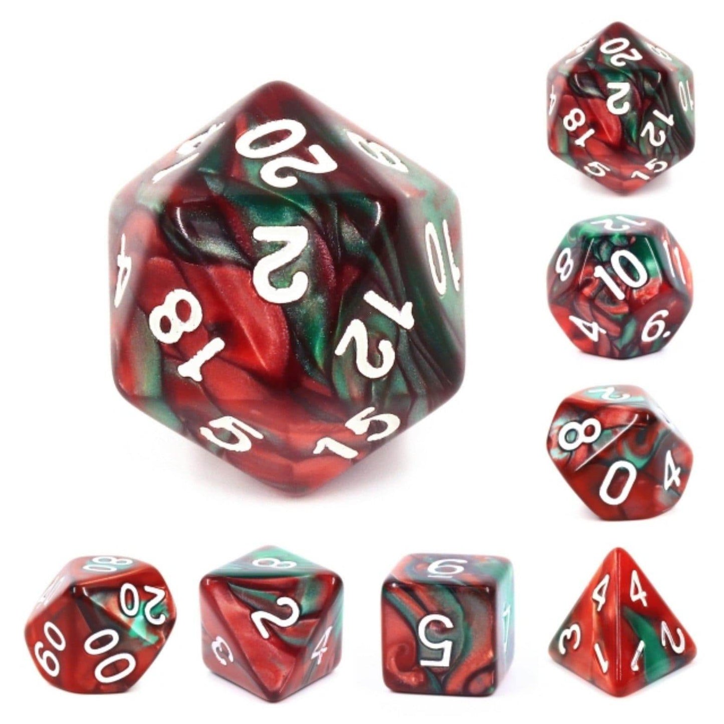 Burning Bush RPG Dice Set -