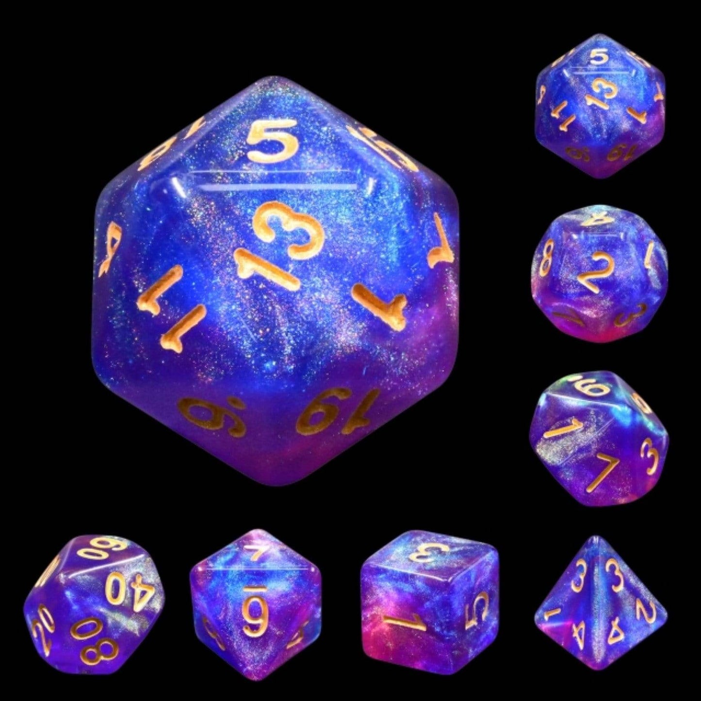 Blue Enchantress RPG Dice Set -