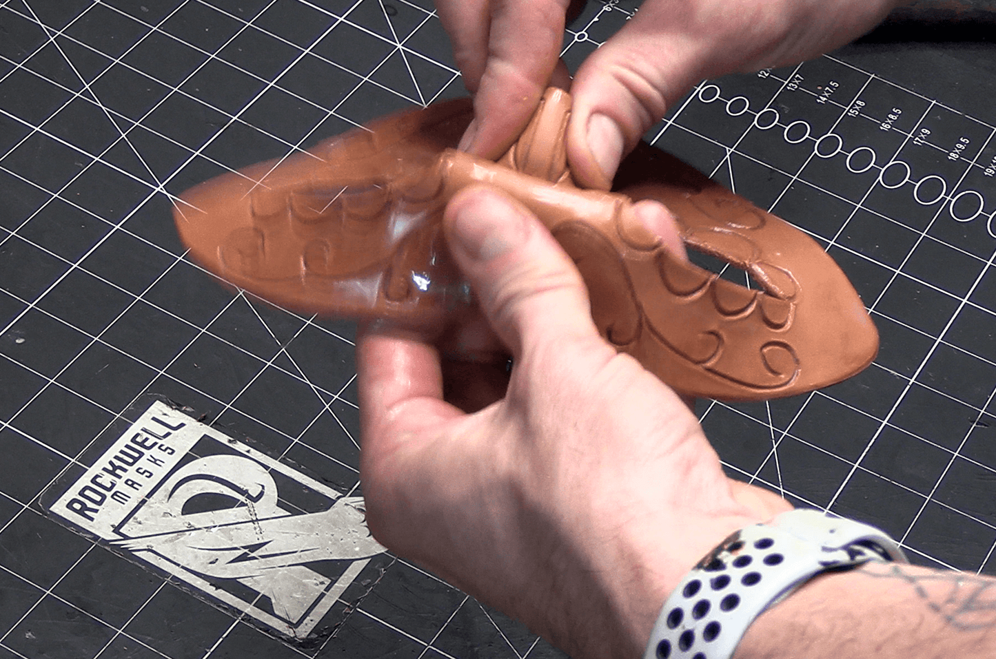 4-Pack Leather Masquerade Mask Printable Pattern Bundle -
