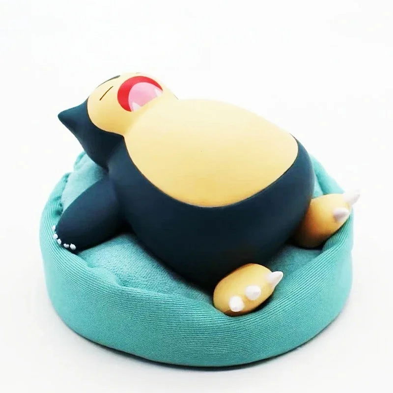 Sleeping Pokemon Anime Figurines, Pikachu Bulbasaur Psyduck Charmander