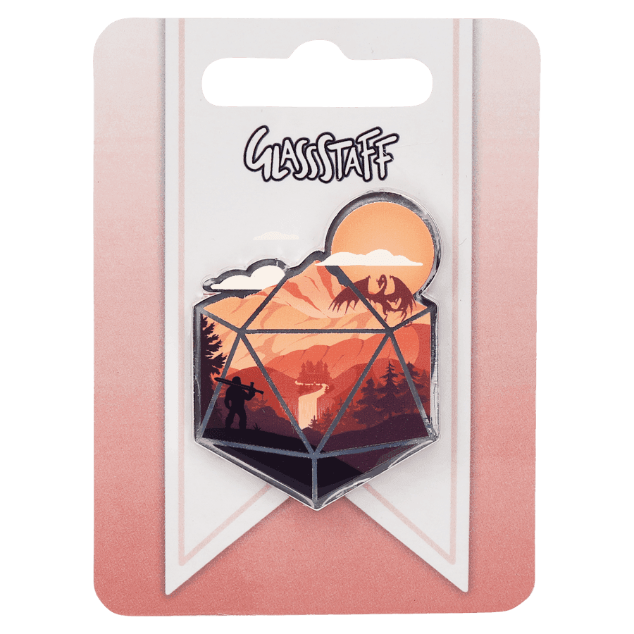 Enamel Pin: D20 Hero -