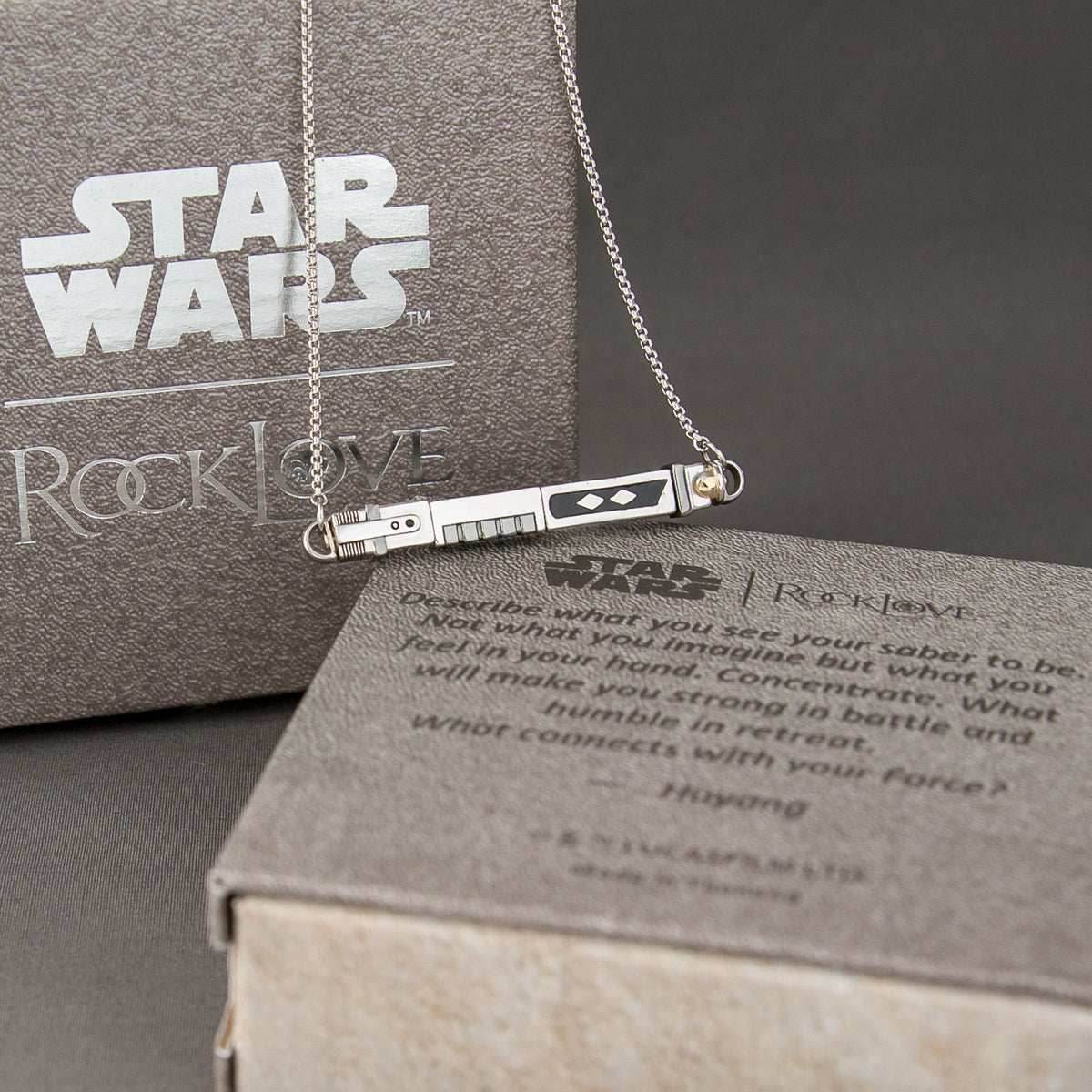 Star Wars X RockLove LIGHTSABER WORKSHOP Ahsoka Tano Lightsaber Necklace -