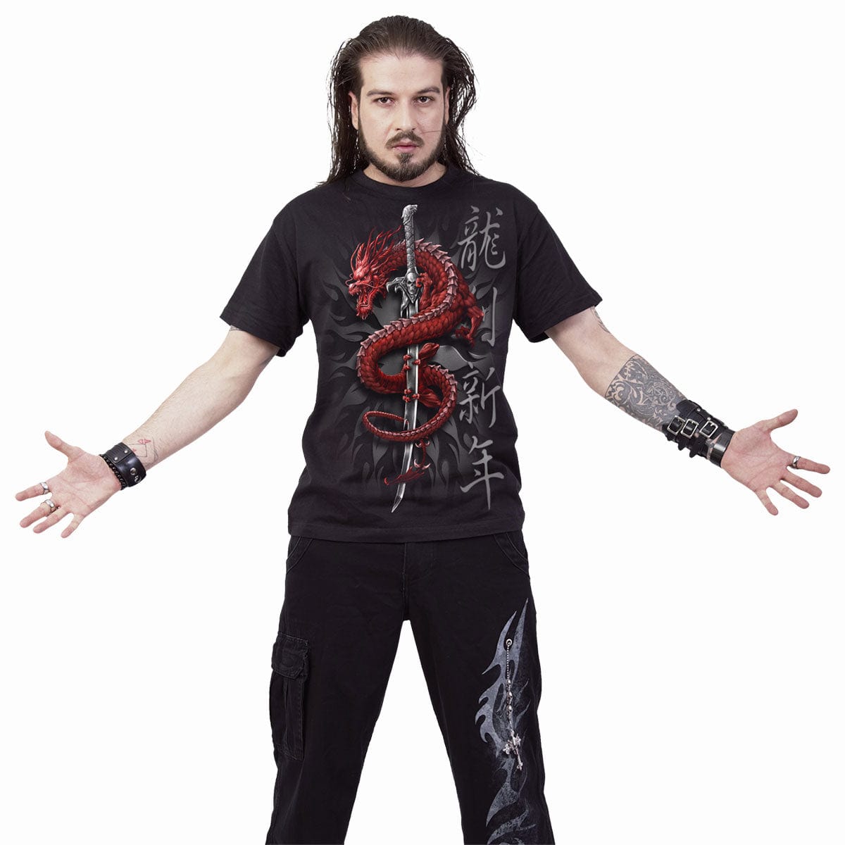 ORIENTAL DRAGON - T-Shirt Black