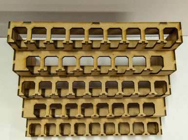Wall Mount Paint Rack - Testors Square Enamels -