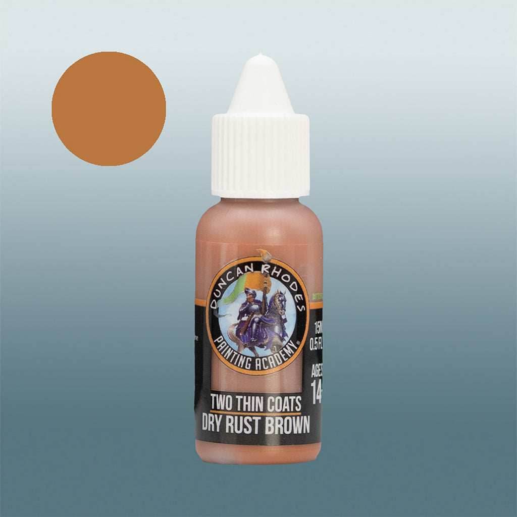 Two Thin Coats Midtone: Dry Rust Brown -