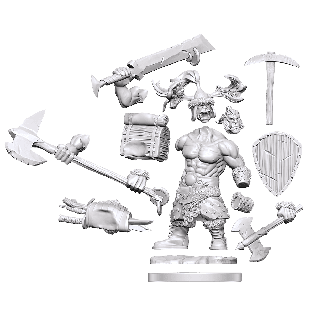 D&D: Frameworks - Orc Barbarian Male -