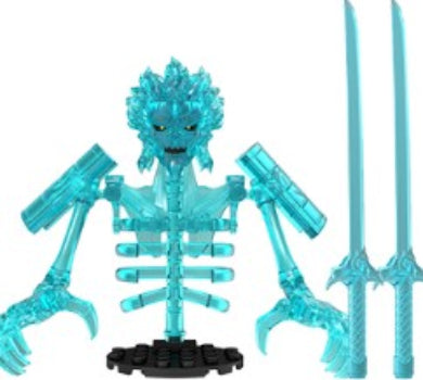Teal Spirit Armor Warrior Custom Minifig