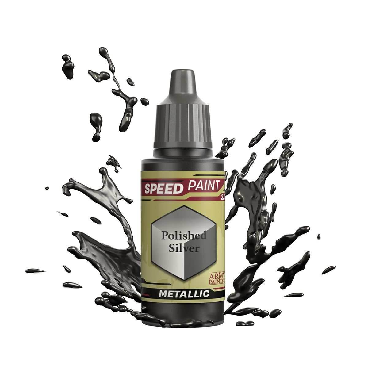 Army Painter Speedpaint Metallic: Polished Silver 18ml -