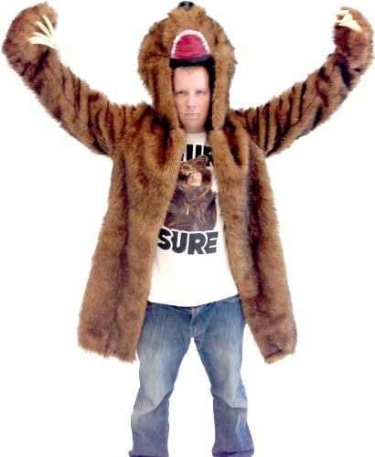 Workaholics Blake Bear Coat Adult Costume -