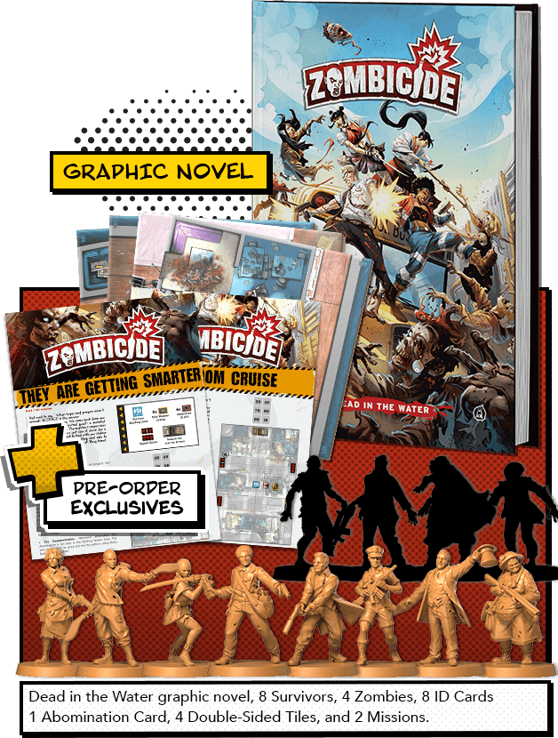 Zombicide: Dead in the Water with Pre-order Exclusives -